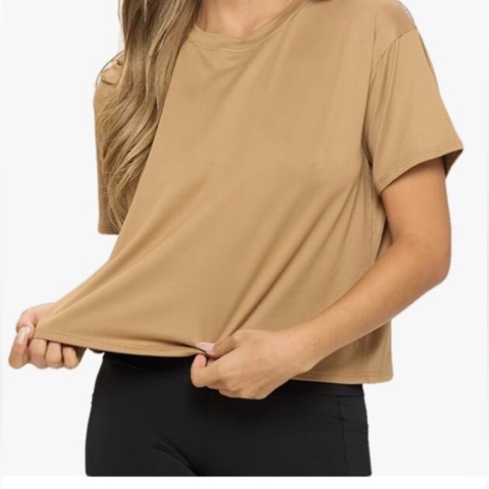 Womens crop shirt.